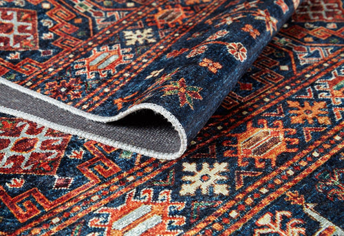 Geometric Area Rug – Non Slip Brown Digital Print Rug | Antibacterial Carpet