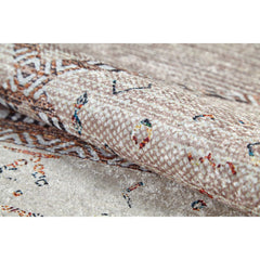 Geometric Area Rug - Cream Digital Print Non Slip Carpet for Living Room Decor