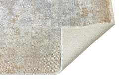 Modern Bamboo Area Rug – Machine Made Gold Non Slip Carpet for Living Room