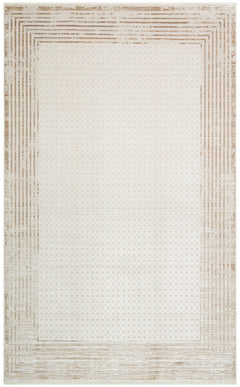 Denver Cream Frame Machine Made Area Rug