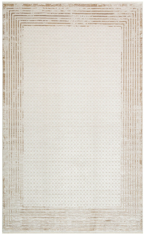 Denver Cream Frame Machine Made Area Rug