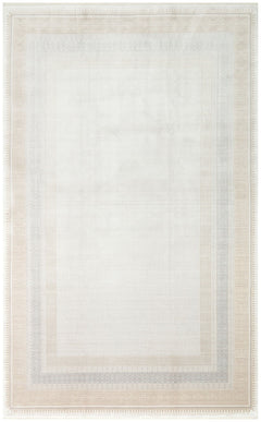 Portland Cream Modern Machine Made Area Rug