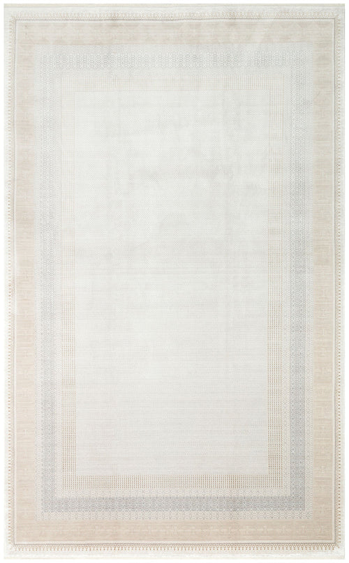 Portland Cream Modern Machine Made Area Rug