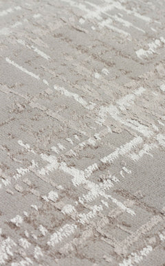 Modern Grey Area Rug – Machine Made Carpet | Washable Non Slip Soft Texture