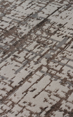 Modern Grey Area Rug – Machine Made Carpet | Washable Non Slip Soft Texture