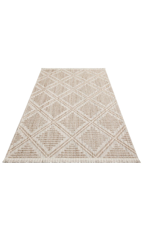 Grey Geometric Area Rug - Machine Made Rug | Modern Home Carpet Flatweave