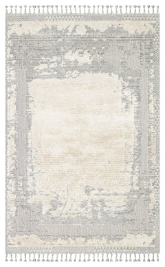 Modern Machine Made Rug - Cream Area Rug | Soft Texture, Dust Free Carpet