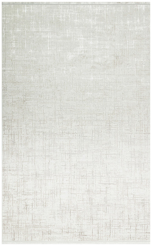 Modern Area Rug - Machine Made Cream Rug With Washable Non Slip Soft Texture