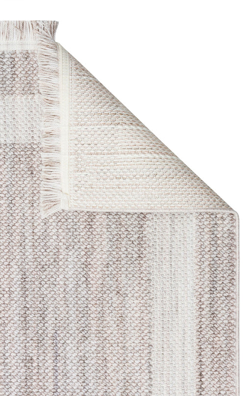 Grey Area Rug – Machine Made Rug with Soft Texture | Modern Flatweave Carpet