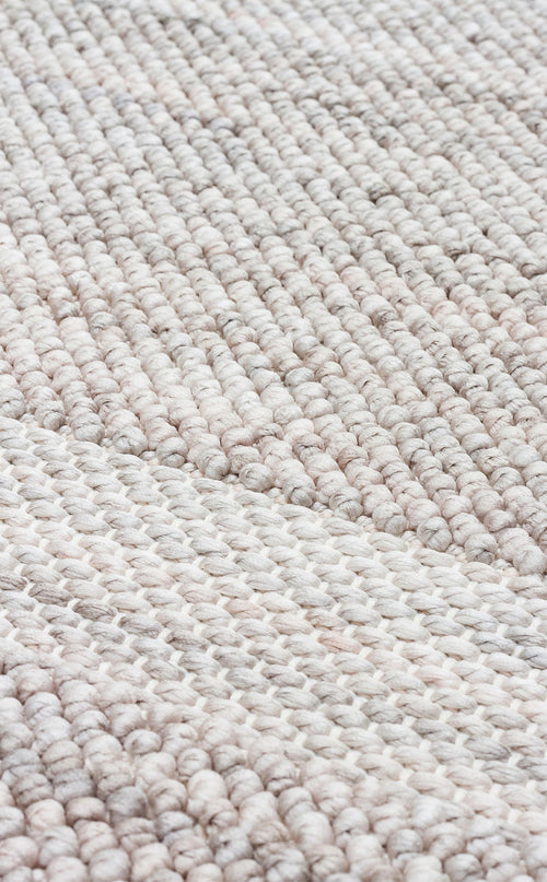 Grey Area Rug – Machine Made Rug with Soft Texture | Modern Flatweave Carpet