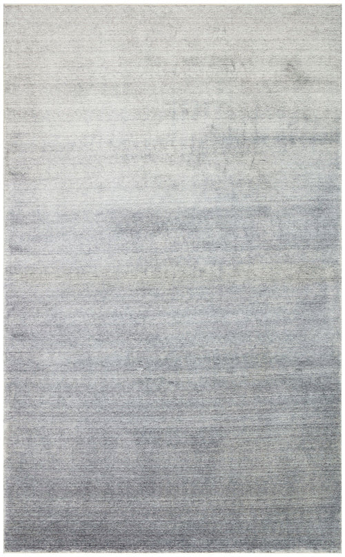 Modern Ushak Rug – Overdyed Grey Flatweave Carpet With Soft Texture