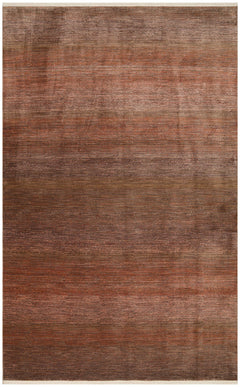 Modern Machine Made Rug – Brown Area Rug With Non Slip Flatweave Texture