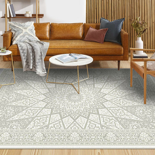 Catalina Cream Classic Viscose Machine Made Area Rug