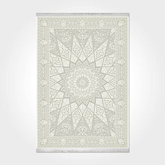 Catalina Cream Classic Viscose Machine Made Area Rug