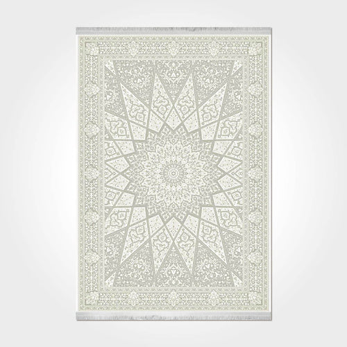 Catalina Cream Classic Viscose Machine Made Area Rug