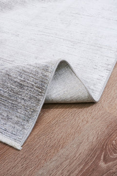 Modern Bamboo Area Rug – Grey Machine Made Rug for Living Room & Kitchen