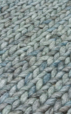 Ybbs Blue Modern Washable Kilim