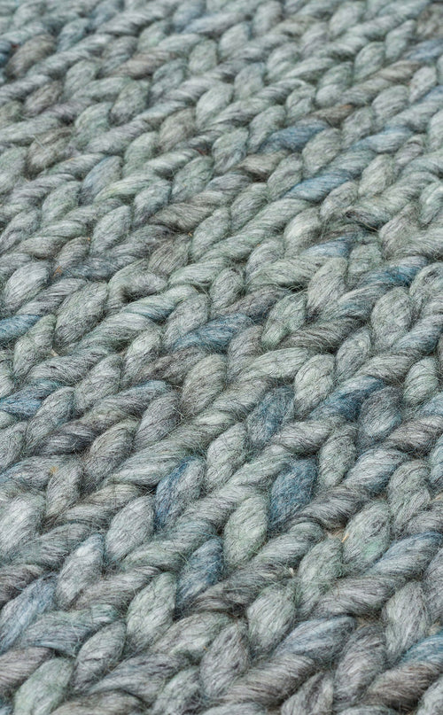 Ybbs Blue Modern Washable Kilim