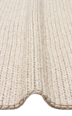 Modern Jute Kilim - Beige Hand Woven Carpet With Natural Sweater Pattern Flatweave