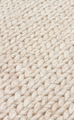 Modern Jute Kilim - Beige Hand Woven Carpet With Natural Sweater Pattern Flatweave