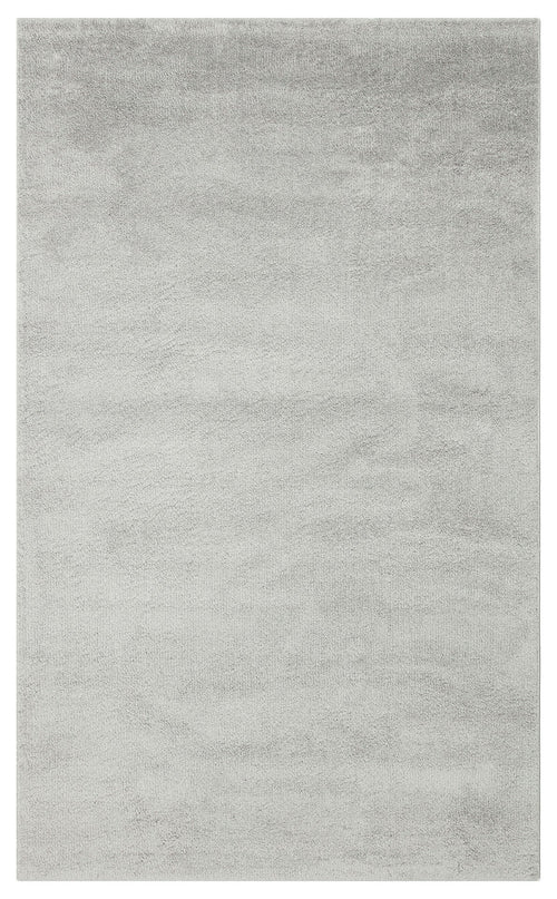 Modern Grey Area Rug - Machine Made Rug, Soft Textured Flatweave Carpet