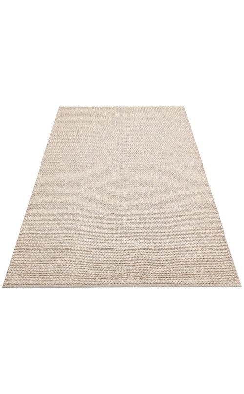 Modern Jute Kilim - Beige Hand Woven Carpet With Natural Sweater Pattern Flatweave
