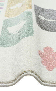 Kids Rug - Soft Figured Pattern Eko Rugs | Non Shedding, Dust Free Carpet