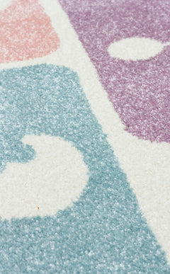 Kids Rug - Soft Figured Pattern Eko Rugs | Non Shedding, Dust Free Carpet