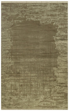 Modern Area Rug – Machine Made Green Carpet With Soft Texture & Non Slip Pad