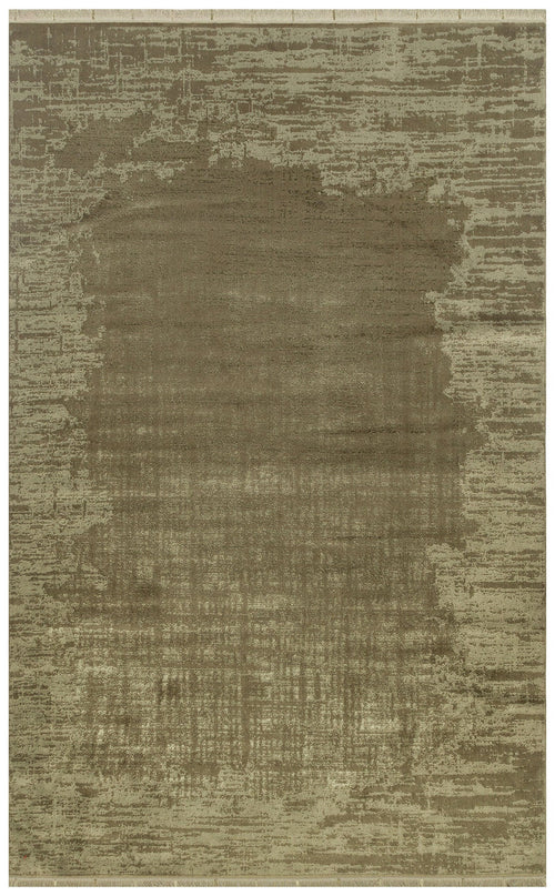 Modern Area Rug – Machine Made Green Carpet With Soft Texture & Non Slip Pad