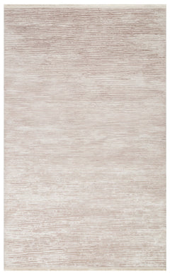 Modern Non Slip Rug - Machine Made Cream Textured Area Floor Rug With Anti Slip Base