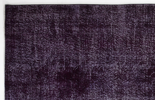Atina Purple Vintage Wool Handmade Area Rug 7'3" x 9'10"