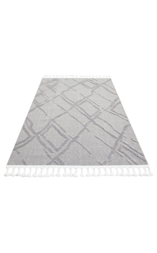 Padova Grey Geometric Scandinavian Rug