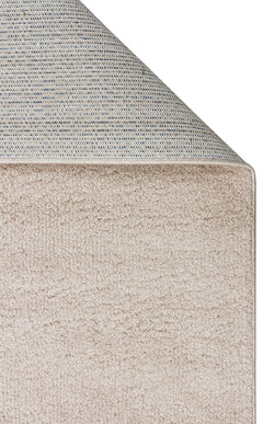Modern Machine Made Rug – Beige Area Rug Flatweave Soft Textured Easy Clean