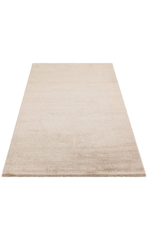 Modern Machine Made Rug – Beige Area Rug Flatweave Soft Textured Easy Clean