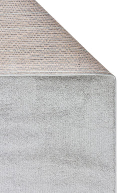 Modern Grey Area Rug - Machine Made Rug, Soft Textured Flatweave Carpet