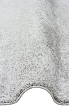 Modern Grey Area Rug - Machine Made Rug, Soft Textured Flatweave Carpet