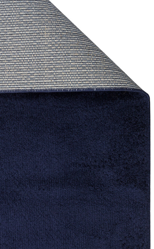 Modern Area Rug – Navy Blue Machine Made Rug | Soft Textured, Dust Free Carpet