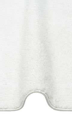 Modern Machine Made Rug | White Area Rug - Soft Textured Dust Free Carpet