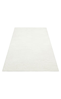 Modern Machine Made Rug | White Area Rug - Soft Textured Dust Free Carpet