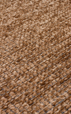 Modern Non Slip Kilim - Brown Flat Weave Rug | Washable Non Slip Carpet by Eko