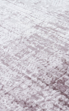 Modern Non Slip Rug – Grey Textured Machine Made Carpet with Non Slip Base