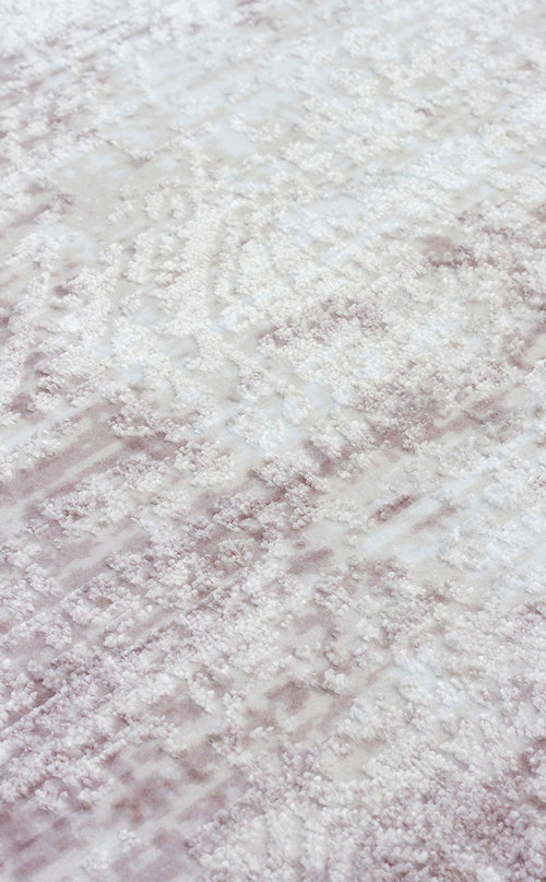 Breitenfurt Pink Modern Non-Slip Machine Made Area Rug