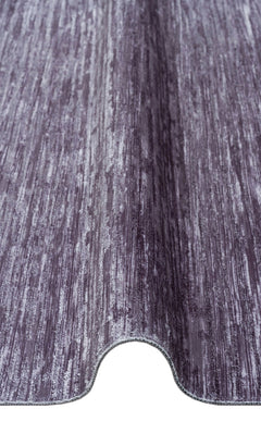 Modern Non Slip Rug – Navy Blue Machine Made Carpet With Textured Pile