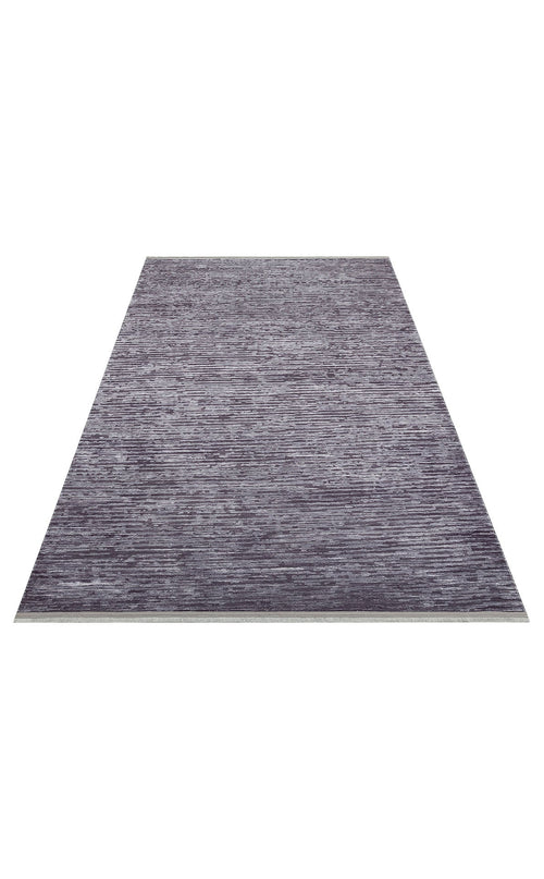 Modern Non Slip Rug – Navy Blue Machine Made Carpet With Textured Pile
