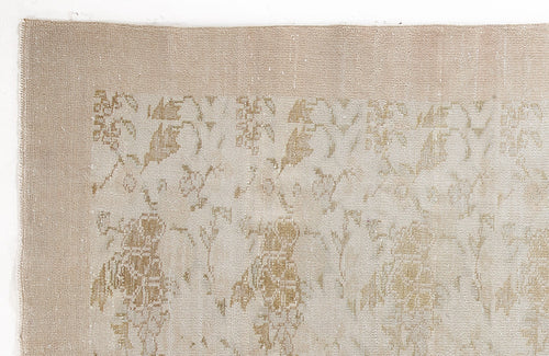 Atina Beige Vintage Wool Handmade Area Rug 6'2" x 10'4"