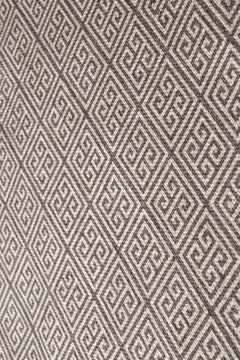 Beige Geometric Area Rug - Cotton Chenille Digital Print Carpet for Living Room