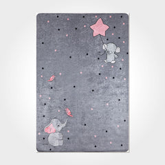 Kids Animal Rug – Washable Non Slip Chenille Cotton Carpet With Soft Polyester