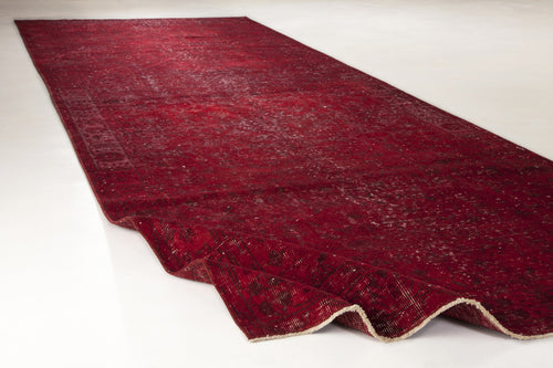 Atina Red Vintage Wool Handmade Area Rug 6'3" x 9'3"