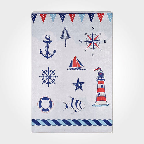 Kids Digital Print Rug - Washable Non Slip Polyester Cotton Chenille Carpet
